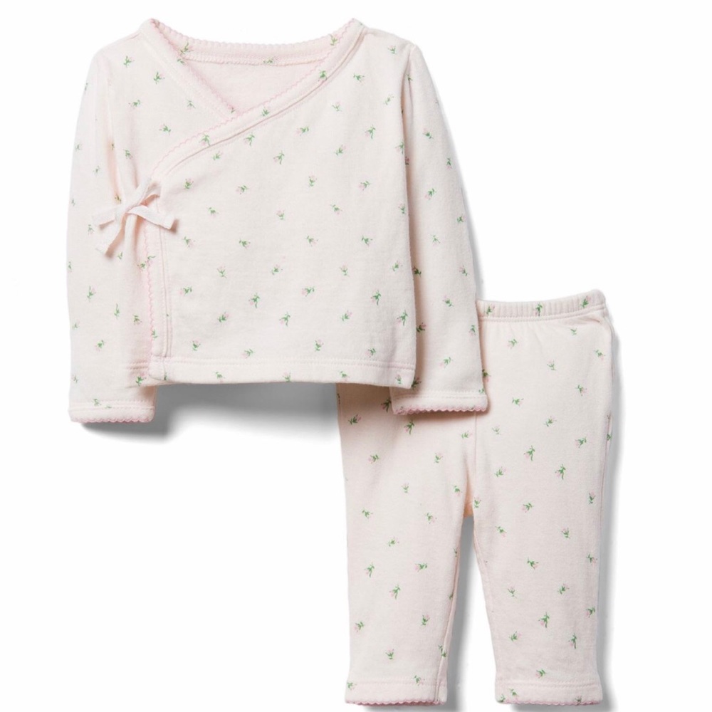 Janie and Jack Newborn double-knit set